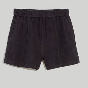 Madewell Easy Pull On Shorts Lightspun NA187 Black XXS/S